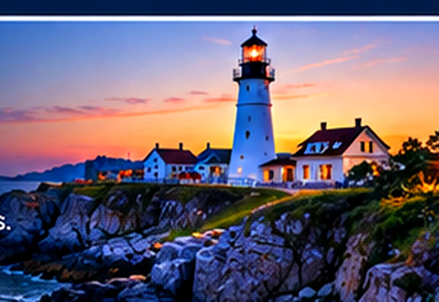 New England coastal lighthouse